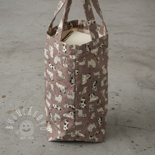 Dekorační látka Linenlook premium Dog Wildlife Art