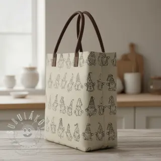 Dekorační látka Linenlook premium Tomte Jolly Line