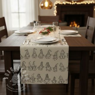 Dekorační látka Linenlook premium Tomte Jolly Line