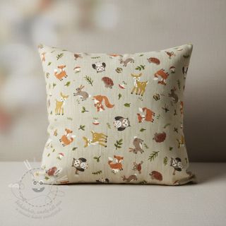 Dekorační látka Linenlook premium Forest Friend Animal