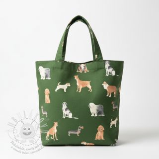 Dekorační látka premium Dog Breed Mix