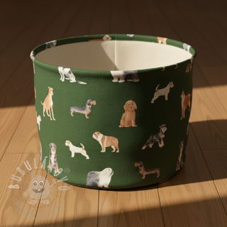 Dekorační látka premium Dog Breed Mix