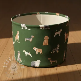 Dekorační látka premium Dog Breed Mix