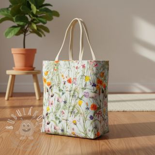 Dekorační látka s teflonovou úpravou Wildflower Sunny Field