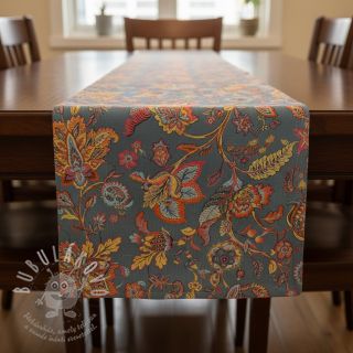 Dekorační látka jacquard Inaya ciel