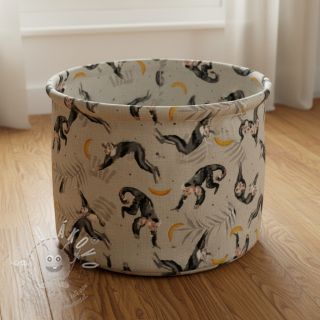 Dekorační látka Linenlook Monkey Bananas