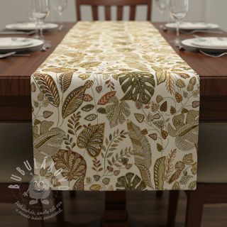 Dekorační látka jacquard Euphoria blanc kaki