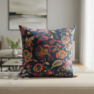 Dekorační látka jacquard Inaya bleu
