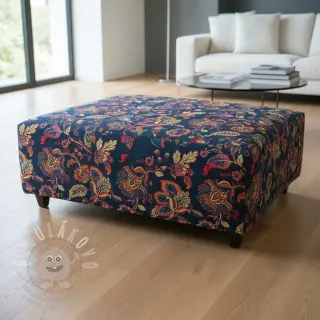 Dekorační látka jacquard Inaya bleu