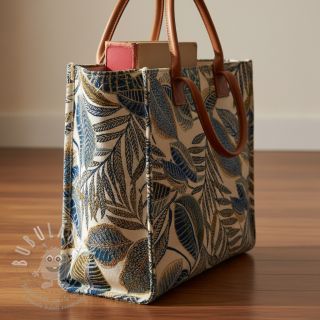 Dekorační látka jacquard Cacao allover bleu