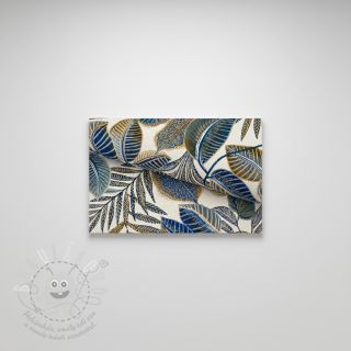 Dekorační látka jacquard Cacao allover bleu