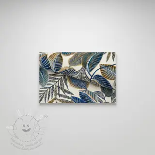 Dekorační látka jacquard Cacao allover bleu