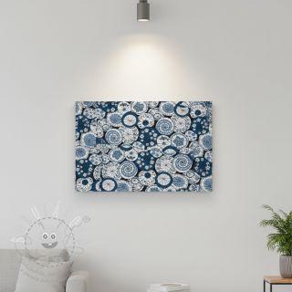 Dekorační látka jacquard Kusmi bleu