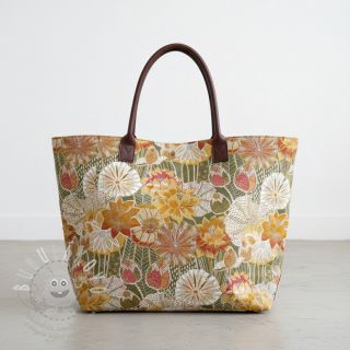 Dekorační látka jacquard Opium allover kaki