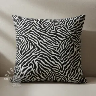 Dekorační látka jacquard Tanzanie noir blanc