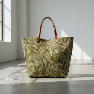 Dekorační látka jacquard Legende kaki