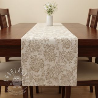 Dekorační látka jacquard Jacobean lin