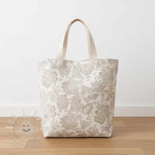 Dekorační látka jacquard Jacobean lin