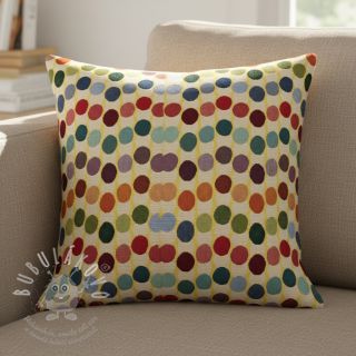 Dekorační látka GOBELIN PREMIUM Graphic Dots Wave