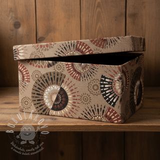 Dekorační látka jacquard Mandala Circle Sun