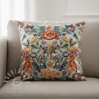 Dekorační látka premium Linenlook Bloom Fruit Paradise digital print