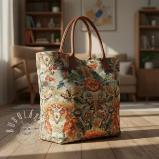 Dekorační látka premium Linenlook Bloom Fruit Paradise digital print