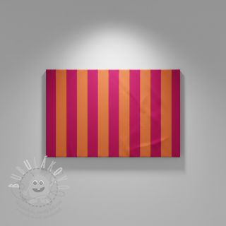 Dekorační látka premium Joyful Basic Stripe pink digital print