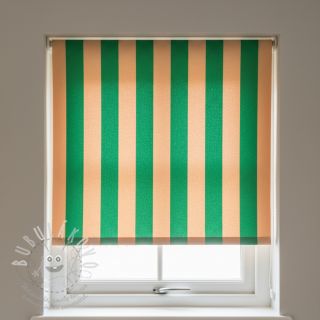 Dekorační látka premium Joyful Basic Stripe green digital print