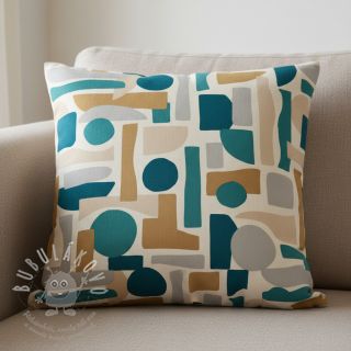 Dekorační látka Linenlook Abstract Form Fusion