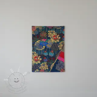 Dekorační látka jacquard Opium allover bleu