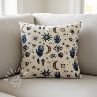 Dekorační látka jacquard Namaste allover blanc