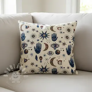 Dekorační látka jacquard Namaste allover blanc