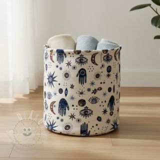 Dekorační látka jacquard Namaste allover blanc