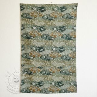 Dekorační látka jacquard Nuage allover kaki