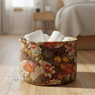 Dekorační látka jacquard Opium allover or