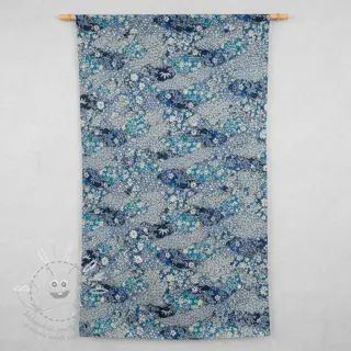 Dekorační látka jacquard Nuage allover bleu