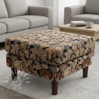 Dekorační látka jacquard Mayorque noir