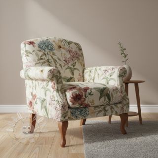 Dekorační látka Linenlook premium Flower Dreamy Field digital print