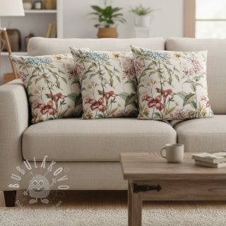 Dekorační látka Linenlook premium Flower Dreamy Field digital print