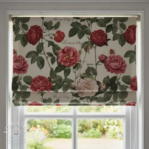 Dekorační látka Linenlook premium Vintage Rose Garden digital print