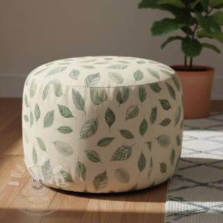 Dekorační látka Handpainted Leaf Art digital print