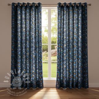 Dekorační látka Scale Peacock Feather digital print