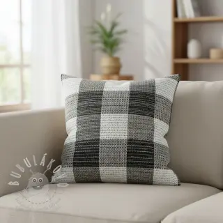 Dekorační látka jacquard TWEED allover graphite