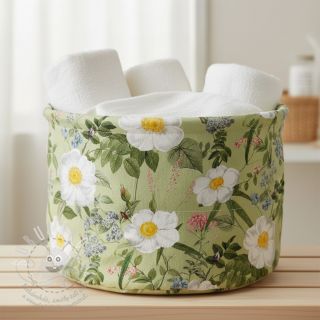 Dekorační látka Romantic rose garden digital print