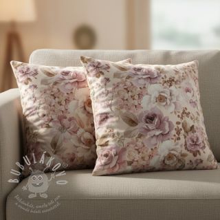 Dekorační látka Classic flower garden digital print