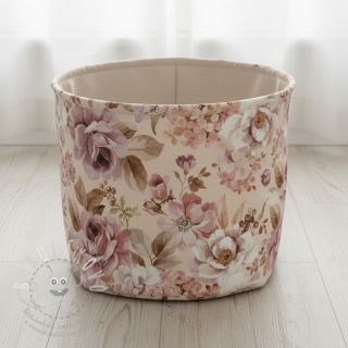 Dekorační látka Classic flower garden digital print