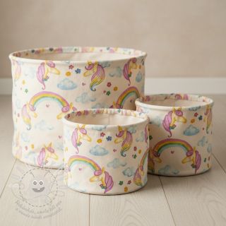 Dekorační látka premium Handpaint unicorn