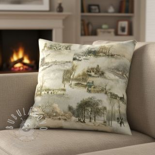 Dekorační látka Winter landscape digital print