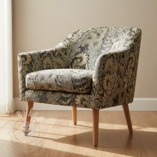 Dekorační látka jacquard Boho leaves