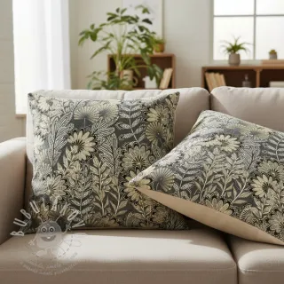 Dekorační látka jacquard Boho leaves